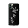 Black and white honu iphone case
