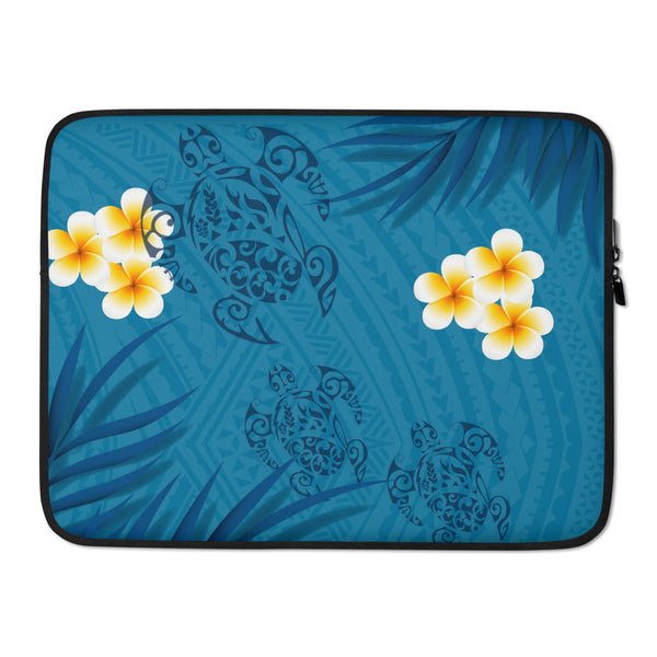 Polynesian blue laptop sleeve