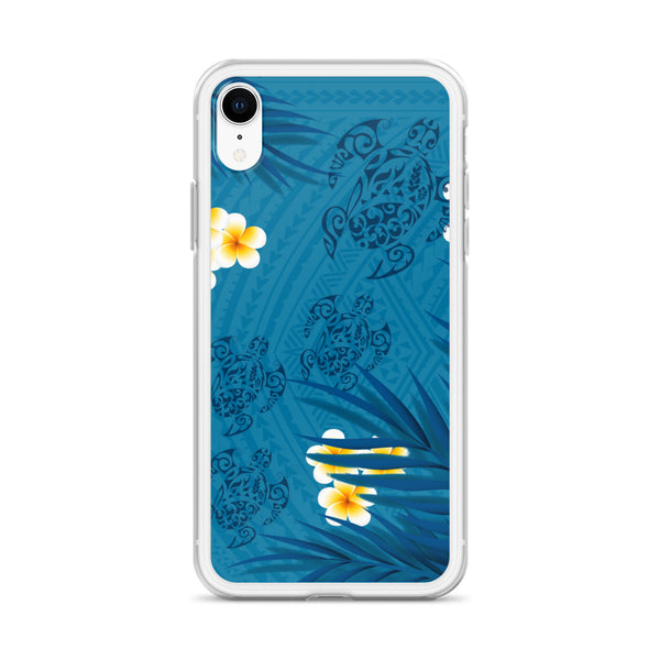Plumeria blue iphone case