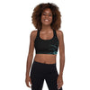 wave pattern Hawaiian sports bra