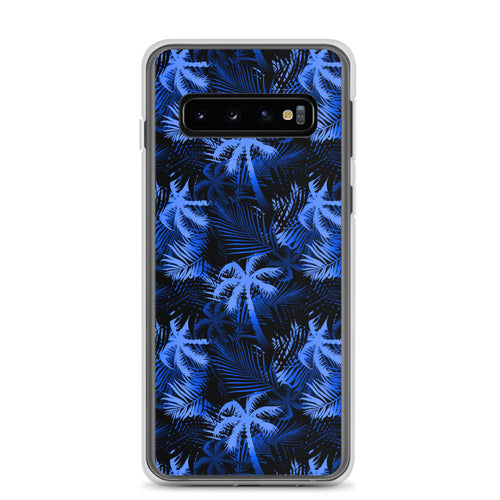 Blue palm tree samsung phone
