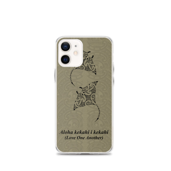 Manta Ray Iphone Case Brown