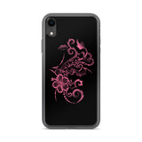 pink hibiscus tattoo iphone case