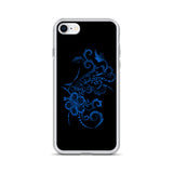 blue hibiscus tattoo iphone