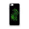green hibiscus tattoo iphone case