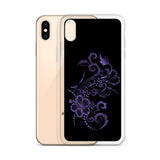 Purple floral iphone case