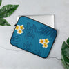 Plumeria laptop sleeve