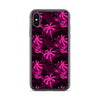 pink palm tree iphone phone case
