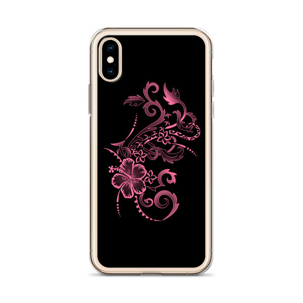 pink hibiscus tattoo case