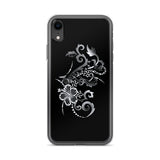 hibiscus tattoo silver iphone case