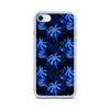 blue palm tree iphone case