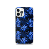 blue palm tree phone case