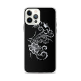 hibiscus silver iphone case
