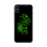 lime green tattoo tropical iphone case