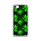 bright green tropical iphone case