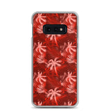 red palm tree galaxy phone case
