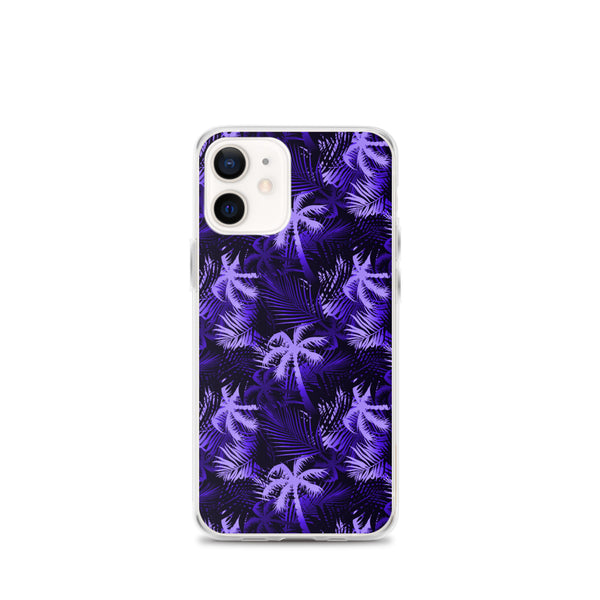purple palm tree phone case