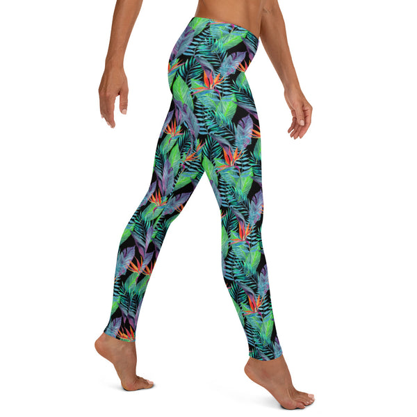 tropical hawaiian leggings
