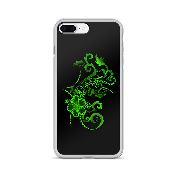 lime hibiscus tattoo iphone case