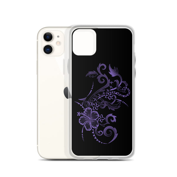 Purple Hibiscus iphone case