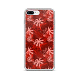 red tropical iphone case