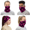 pink palm tree neck gaiter