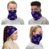 purple palm tree neck gaiter