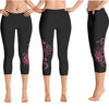 Pink Hibiscus Capri Legging