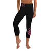 Pink Hibiscus Wide Waist Capri