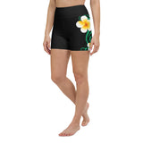 plumeria tropical cross fit shorts