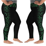 Ori Active Samoan Maori Fusion Tribal Tattoo Print Long Yoga Pants Leggings  Short Inseam Available Sizes up to 3XL Polynesian Workout -  Canada