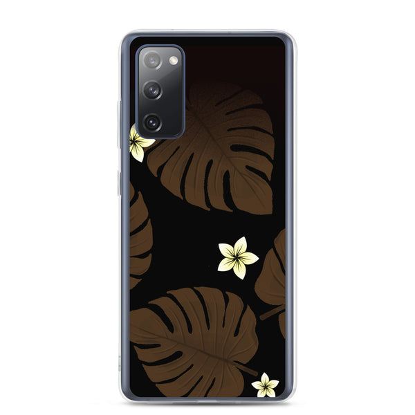 Monstera Leaf and Plumeria Samsung Galaxy Case S10 S20 S21 S22 E FE Plus and Ultra