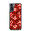 Palm Tree - Red - Samsung Galaxy Case S10 S20 S21 S22 E FE Plus and Ultra