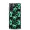 Palm Tree - Green - Samsung Galaxy Case S10 S20 S21 S22 E FE Plus and Ultra