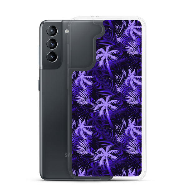 Palm Tree - Purple - Samsung Galaxy Case S10 S20 S21 S22 E FE Plus and Ultra