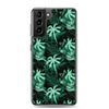 Palm Tree - Green - Samsung Galaxy Case S10 S20 S21 S22 E FE Plus and Ultra