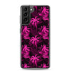 Palm Tree - Hot Pink - Samsung Galaxy Case S10 S20 S21 S22 E FE Plus and Ultra