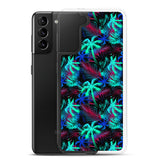 Palm Tree - Teal - Samsung Galaxy Case S10 S20 S21 S22 E FE Plus and Ultra