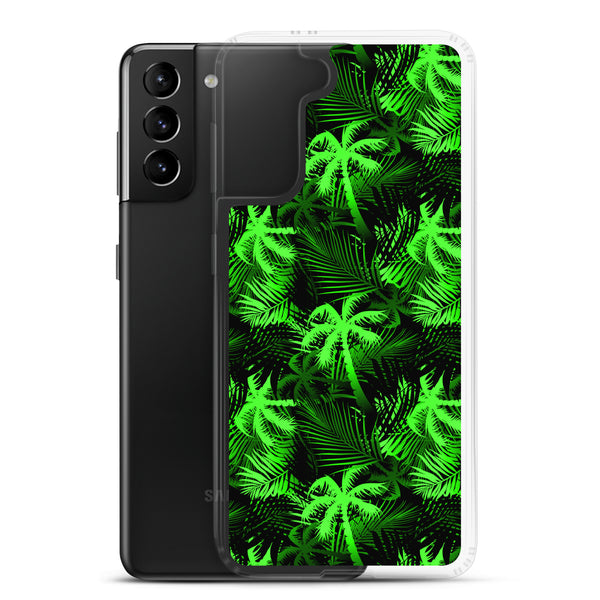Palm Tree - Lime Green - Samsung Galaxy Case S10 S20 S21 S22 E FE Plus and Ultra