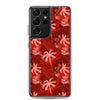 Palm Tree - Red - Samsung Galaxy Case S10 S20 S21 S22 E FE Plus and Ultra