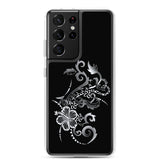 Hibiscus Tattoo - White - Samsung Galaxy Case S10 S20 S21 S22 E FE Plus and Ultra