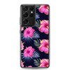 Bright Pink Hibiscus - Samsung Galaxy Case S10 S20 S21 S22 E FE Plus and Ultra