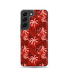 Palm Tree - Red - Samsung Galaxy Case S10 S20 S21 S22 E FE Plus and Ultra