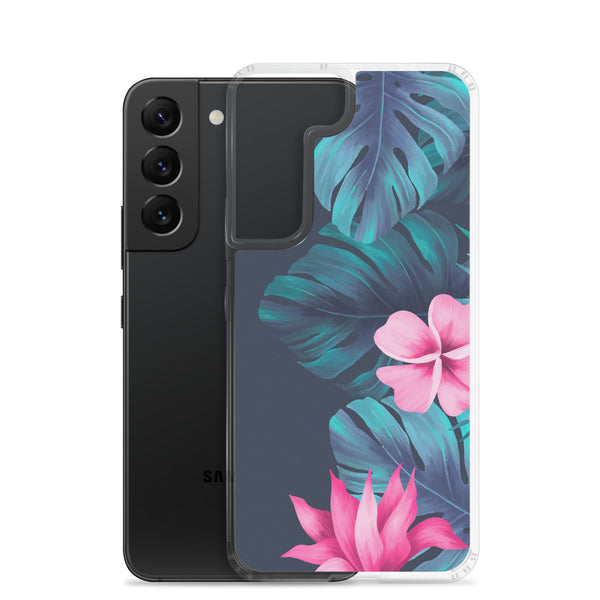 Tropical Flowers and Fern - Samsung Galaxy Case S10 S20 S21 S22 E FE Plus and Ultra
