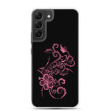 Hibiscus Tattoo - Hot Pink - Samsung Galaxy Case S10 S20 S21 S22 E FE Plus and Ultra