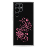 Hibiscus Tattoo - Hot Pink - Samsung Galaxy Case S10 S20 S21 S22 E FE Plus and Ultra