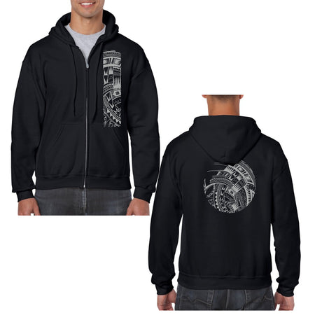 Heavy Blend Pullover Hooded Sweatshirt - Mahina Tattoo Collection - sizes up to 5XL