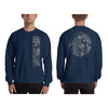 Navy Blue Polynesian Samoan tattoo Hawaiian Sweatshirt