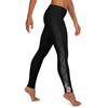 Tattoo leggings with hibiscus