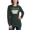 Christmas - Merry Fitness and a Happy New Rear Women's Long Sleeve Tee